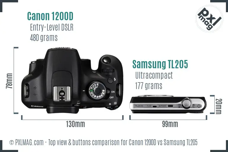 Top view design and control layout comparison