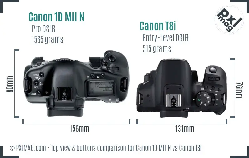 Top view design and control layout comparison
