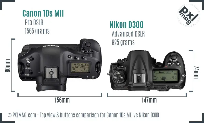 Top view design and control layout comparison