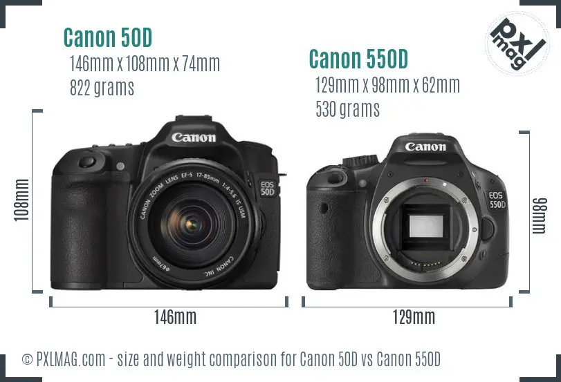 canon 50d vs 550d