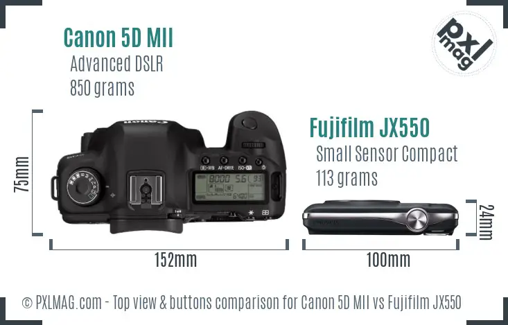Top view design and control layout comparison