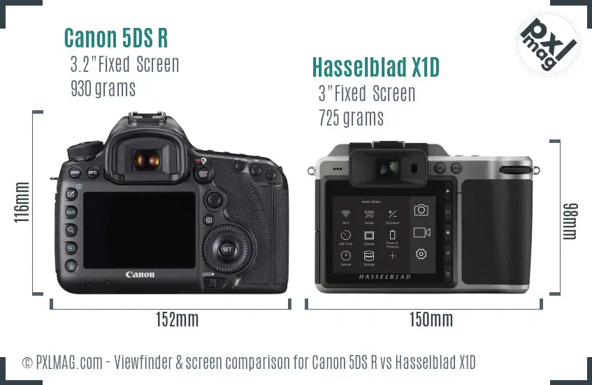 Canon 5DS R vs Hasselblad X1D Detailed Comparison