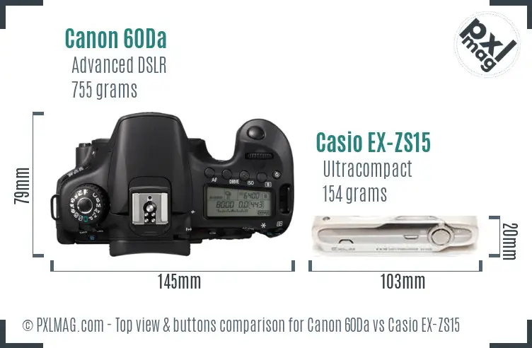 Top view design and control layout comparison
