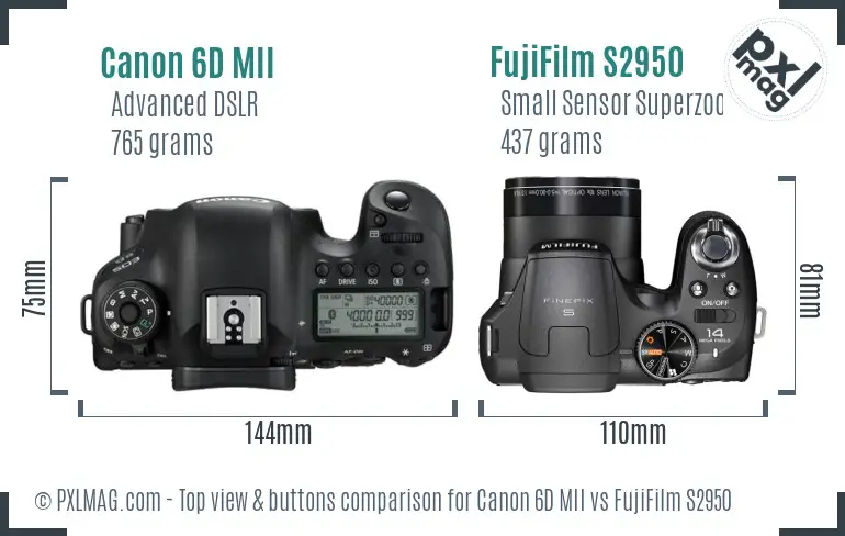 Top view design and control layout comparison