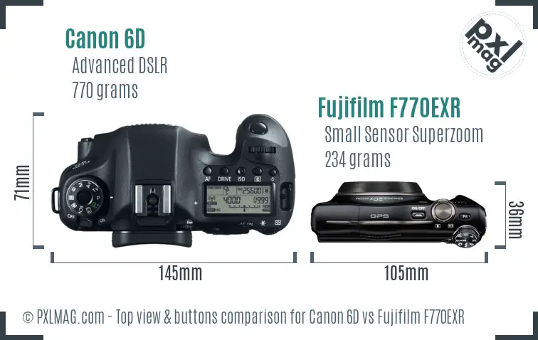 Top view design and control layout comparison