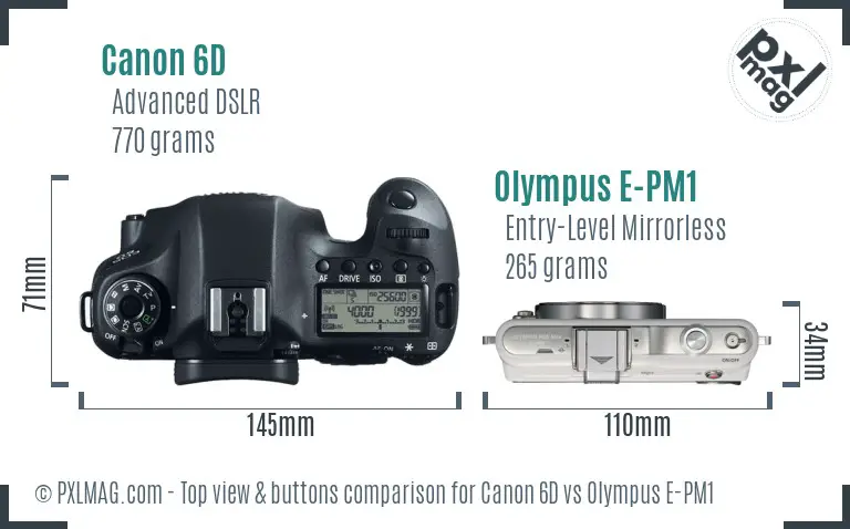 Top view design and control layout comparison