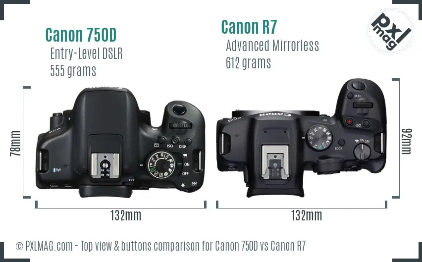 Top View Design and Control Layout Comparison