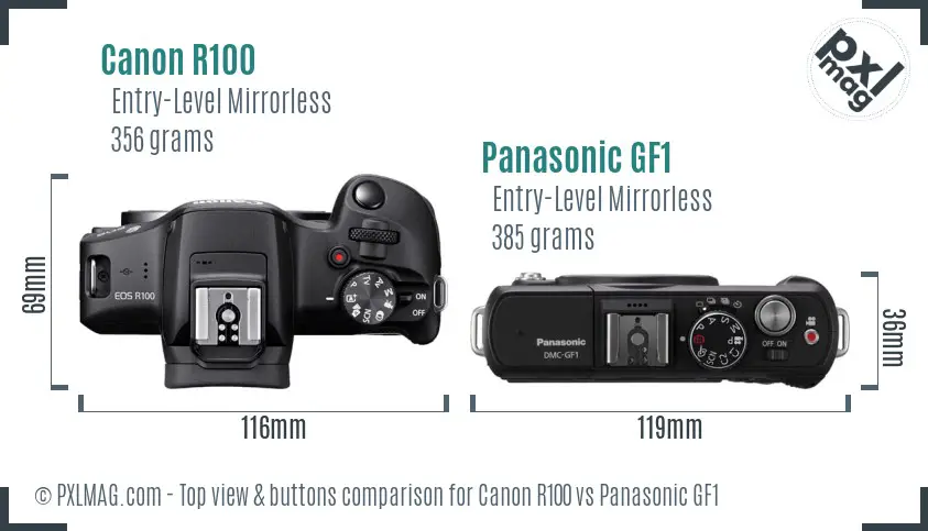 Top view design and control layout comparison