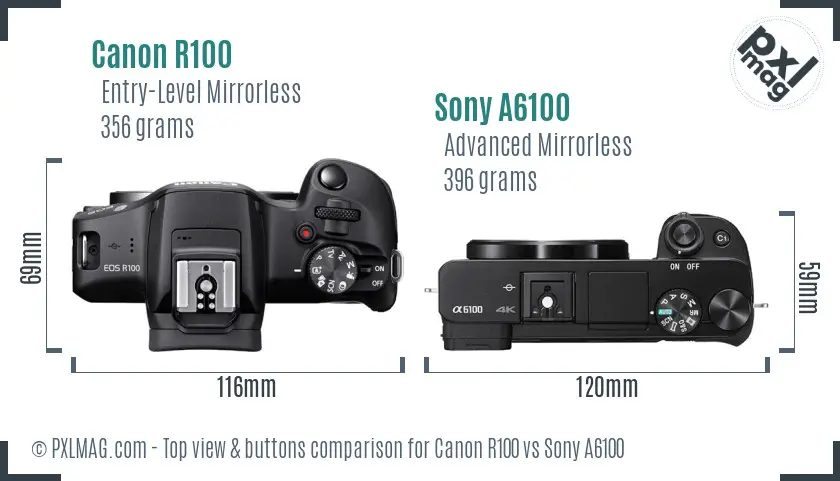 Top view design and control layout comparison