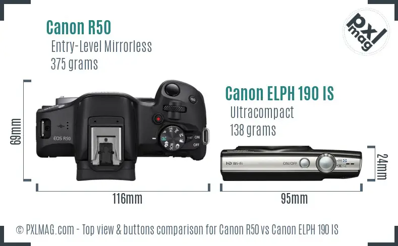 Top view design and control layout comparison