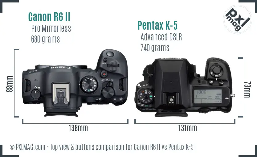 Top view design and control layout comparison