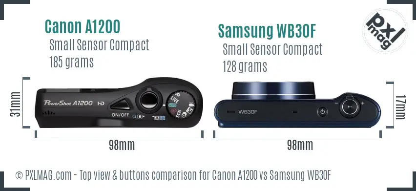Top View and Control Layout Comparison