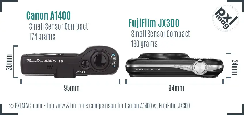 Top view design and control layout comparison