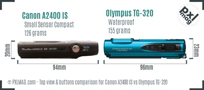 Top view design and control layout comparison
