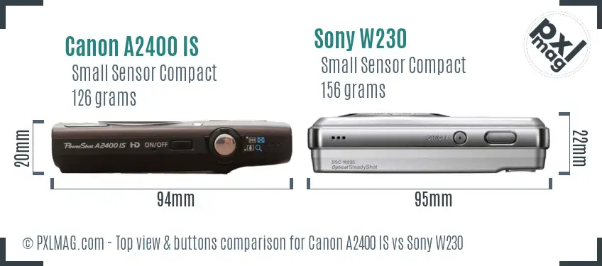 Top view design and control layout comparison
