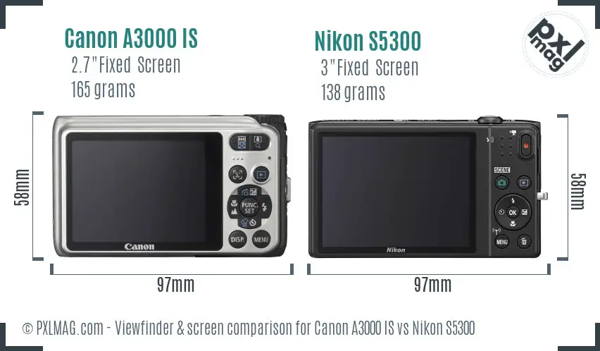 Back LCD screen comparison