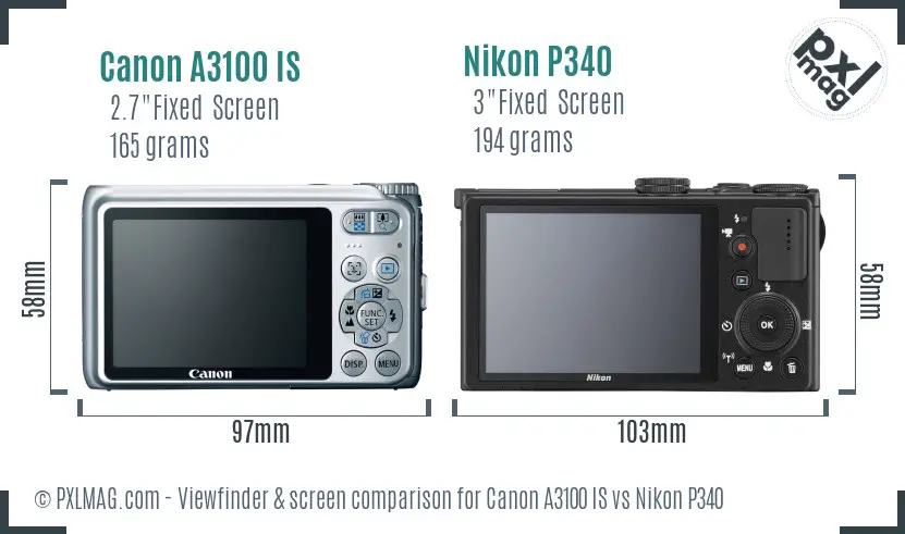 Back LCD screen comparison