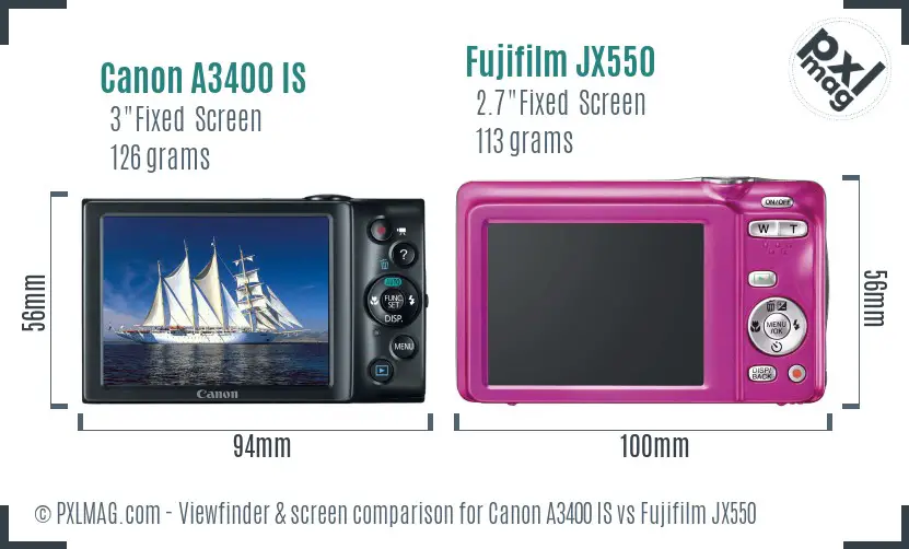 Back screen and user interface comparison
