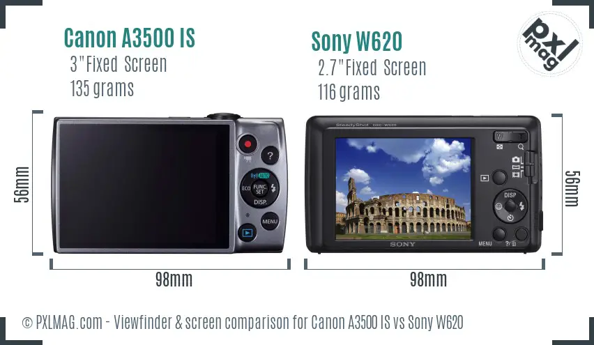 Back screen comparison