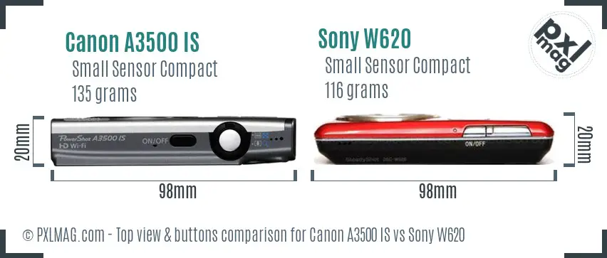 Top view design and control layout comparison