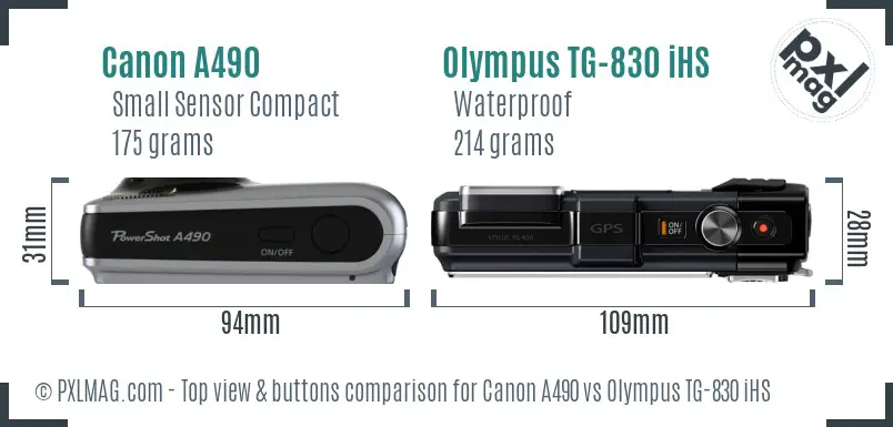 Top view design and control layout comparison