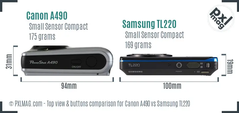 Top view design and control layout comparison