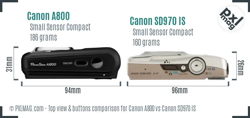 Top view design and control layout comparison