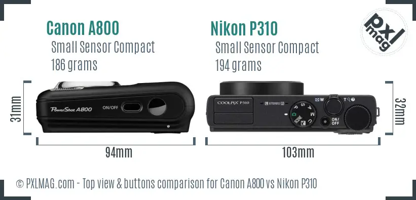 Top view design and control layout comparison