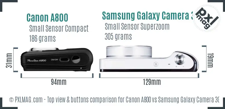 Top view design and control layout comparison