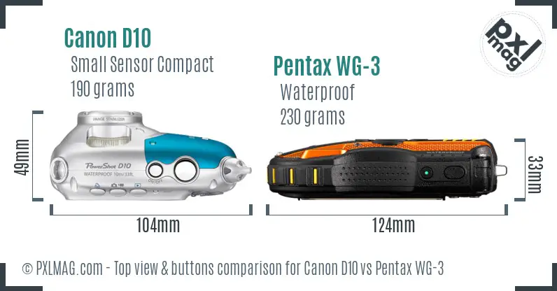 Top view design and control layout comparison