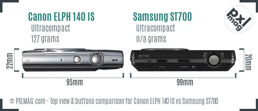 Top view design and control layout comparison