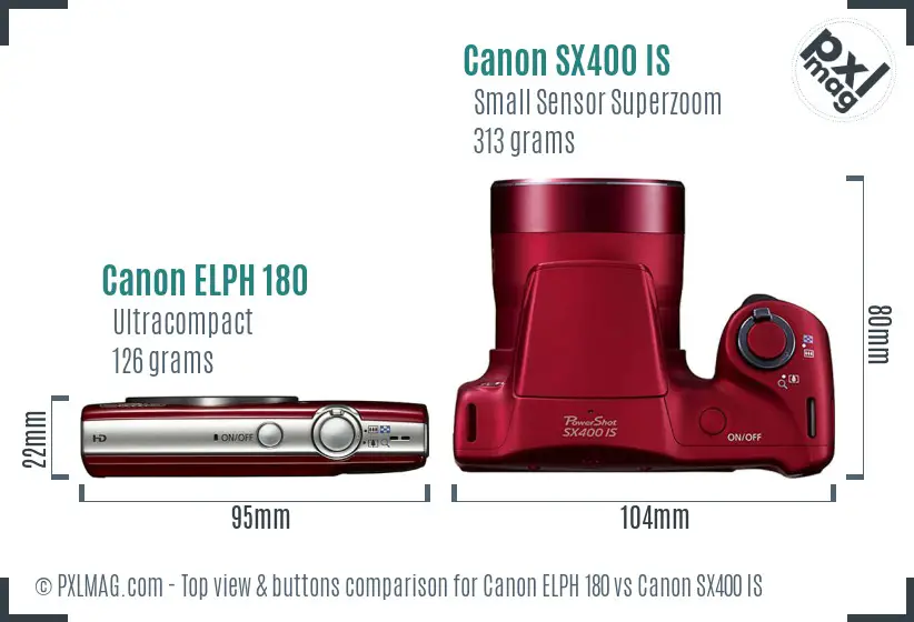 Top view design and control layout comparison