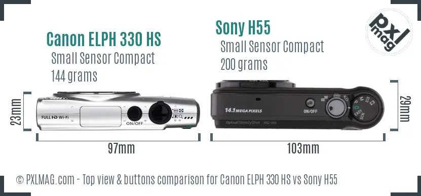 Top View Design and Control Layout Comparison