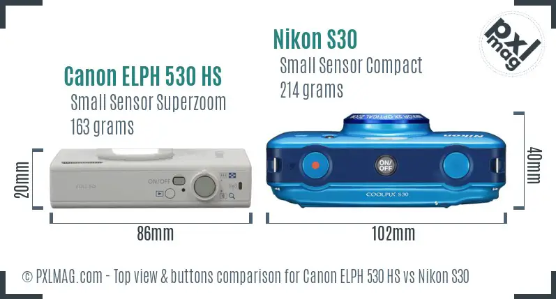 Top view design and control layout comparison