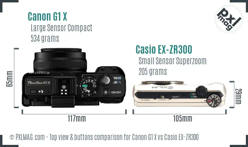 Top view design and control layout comparison
