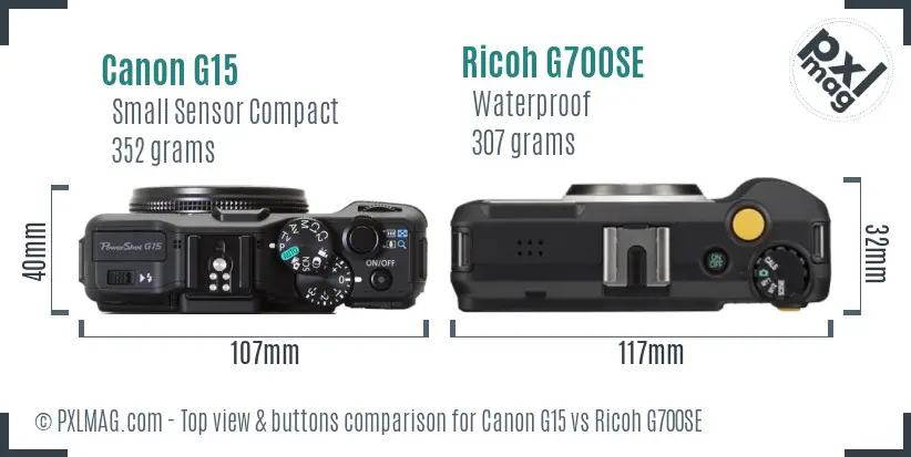 Top view design and control layout comparison