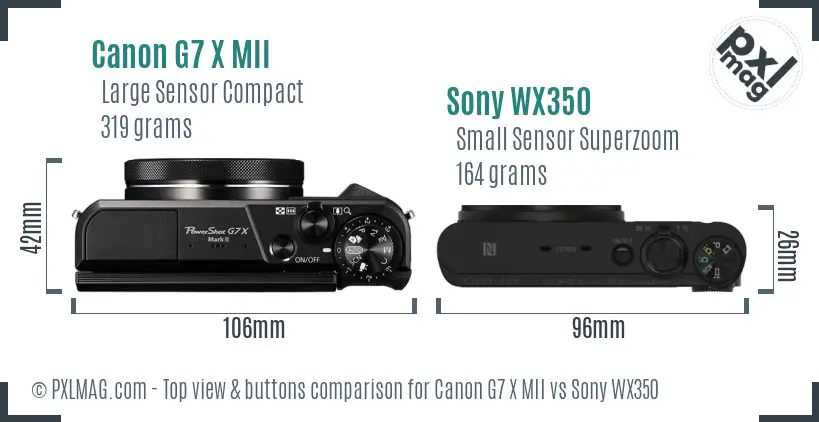 Top view design and control layout comparison