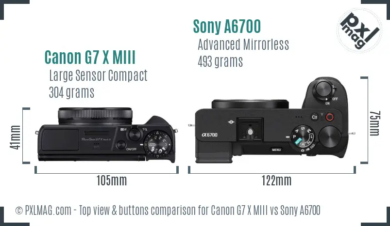 Top view design and control layout comparison