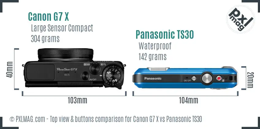 Top view design and control layout comparison
