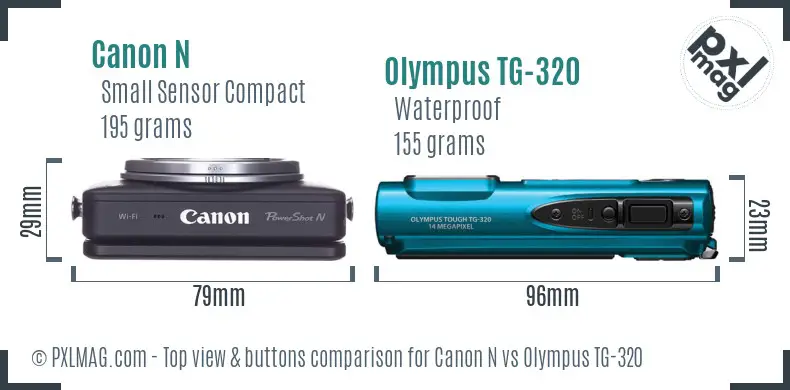 Top view design and control layout comparison