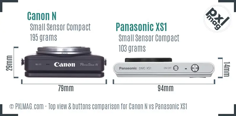 Top view design and control layout comparison