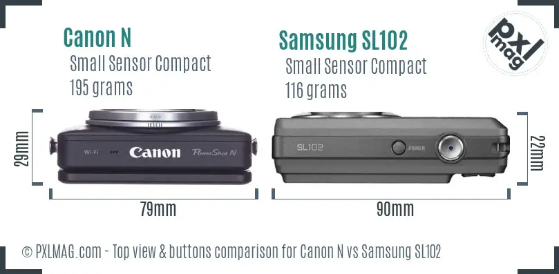 Top view design and control layout comparison