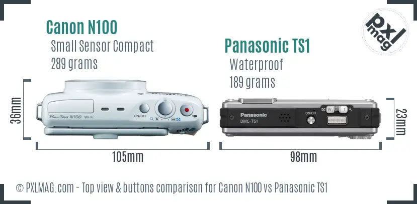 Top view design and control layout comparison