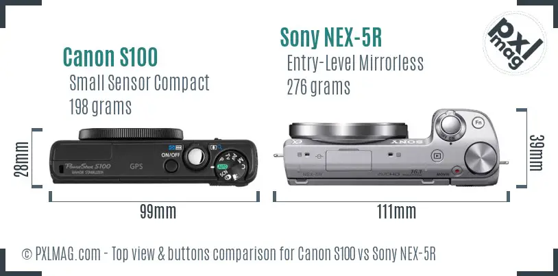 Top view design and control layout comparison