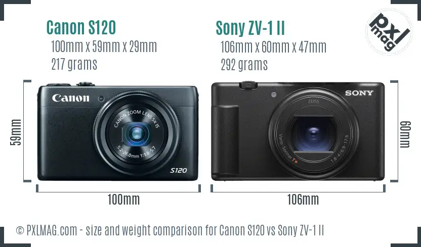 Compact Camera Size Comparison