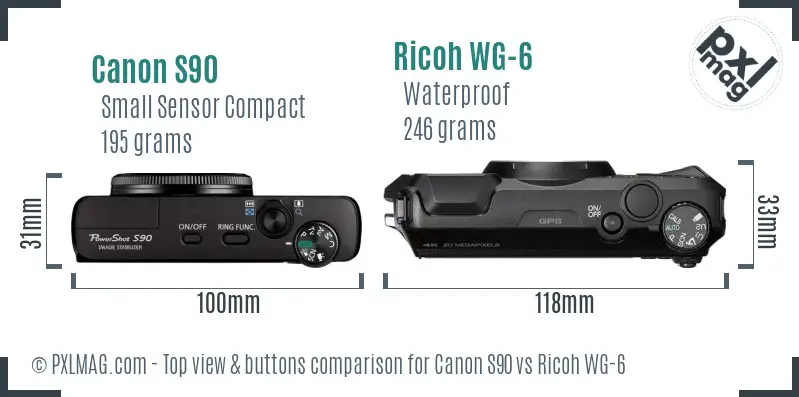 Top view design and control layout comparison