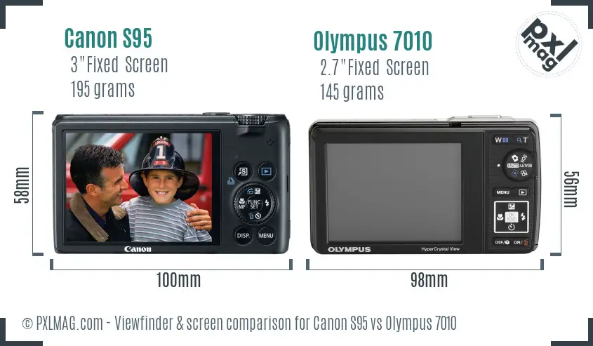 Back Screen Display Comparison