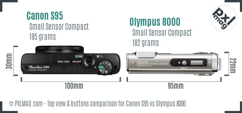 Top view design and control layout comparison