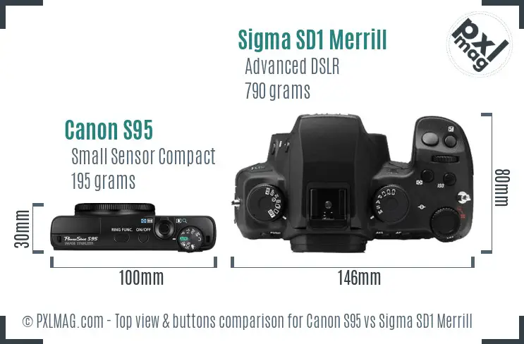 Top view design and control layout comparison