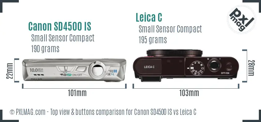 Top view design and control layout comparison